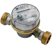 Deltamess Aufputz Wohnungswasserzähler AP-smart M T90 G 1" x 130 mm Q3 2,5 - Qn 1,5m³/h kalt/warm