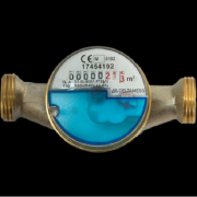 Deltamess Auffputz Wohnungswasserzähler AP-smart M 3/4" (1") x 130 mm Q3 4,0 - Qn 2,5m³/h kalt